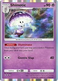Cannot be exchange due to Pokemon TCG Pocket rules shiinotic