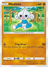 Cannot be exchange due to Pokemon TCG Pocket rules meditite