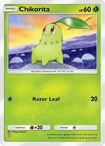 Cannot be exchange due to Pokemon TCG Pocket rules chikorita