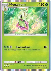 Cannot be exchange due to Pokemon TCG Pocket rules meganium