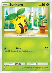 Cannot be exchange due to Pokemon TCG Pocket rules sunkern
