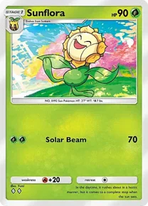 Cannot be exchange due to Pokemon TCG Pocket rules sunflora
