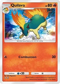 Cannot be exchange due to Pokemon TCG Pocket rules quilava