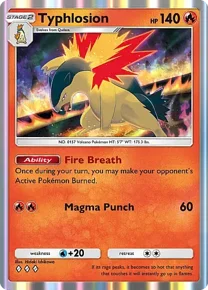 Cannot be exchange due to Pokemon TCG Pocket rules typhlosion