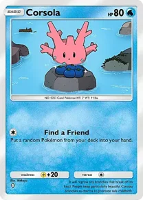 Cannot be exchange due to Pokemon TCG Pocket rules corsola