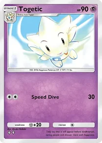 Cannot be exchange due to Pokemon TCG Pocket rules togetic