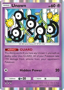 Cannot be exchange due to Pokemon TCG Pocket rules unown