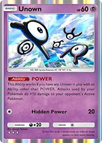 Cannot be exchange due to Pokemon TCG Pocket rules unown