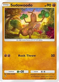 Cannot be exchange due to Pokemon TCG Pocket rules sudowoodo