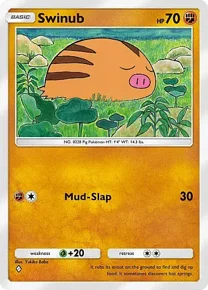 Cannot be exchange due to Pokemon TCG Pocket rules swinub