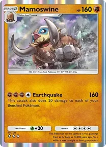 Cannot be exchange due to Pokemon TCG Pocket rules mamoswine