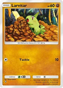 Cannot be exchange due to Pokemon TCG Pocket rules larvitar