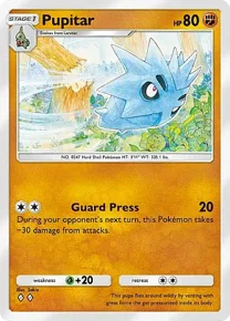 Cannot be exchange due to Pokemon TCG Pocket rules pupitar