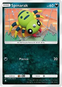 Cannot be exchange due to Pokemon TCG Pocket rules spinarak