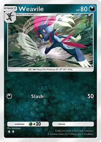 Cannot be exchange due to Pokemon TCG Pocket rules weavile