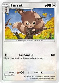 Cannot be exchange due to Pokemon TCG Pocket rules furret
