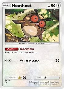 Cannot be exchange due to Pokemon TCG Pocket rules hoothoot