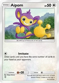 Cannot be exchange due to Pokemon TCG Pocket rules aipom