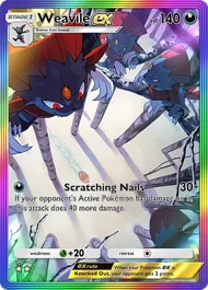 Cannot be exchange due to Pokemon TCG Pocket rules weavile-ex