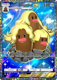 Cannot be exchange due to Pokemon TCG Pocket rules alolan-dugtrio-ex