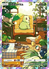 Cannot be exchange due to Pokemon TCG Pocket rules chikorita