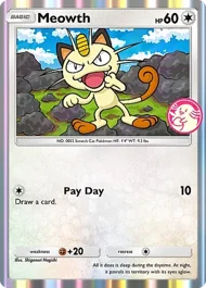 Cannot be exchange due to Pokemon TCG Pocket rules meowth