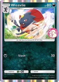 Cannot be exchange due to Pokemon TCG Pocket rules weavile
