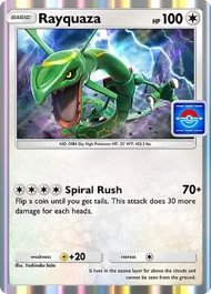 Cannot be exchange due to Pokemon TCG Pocket rules rayquaza