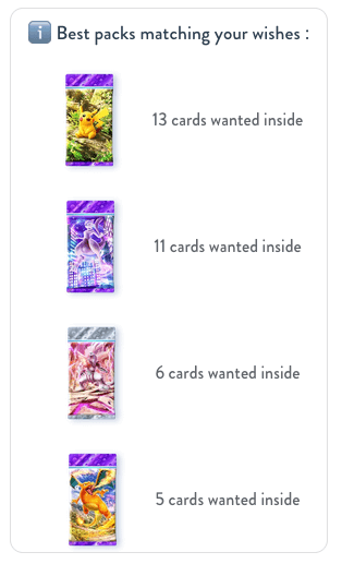 Best packs matching your wishes